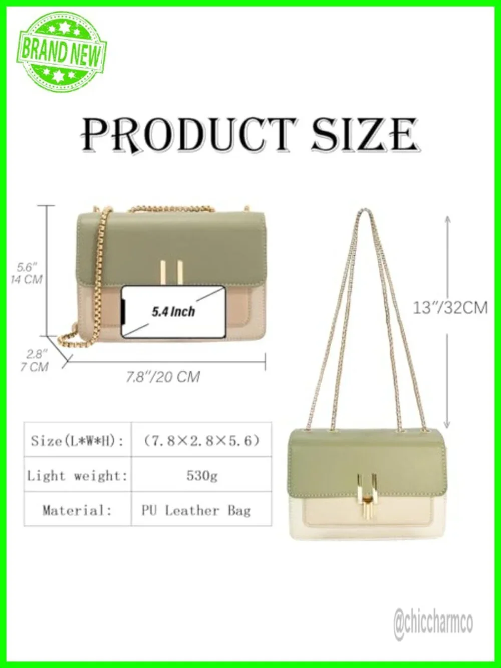 PU Leather Satchel Crossbody Bag Color Block Twist Lock Women